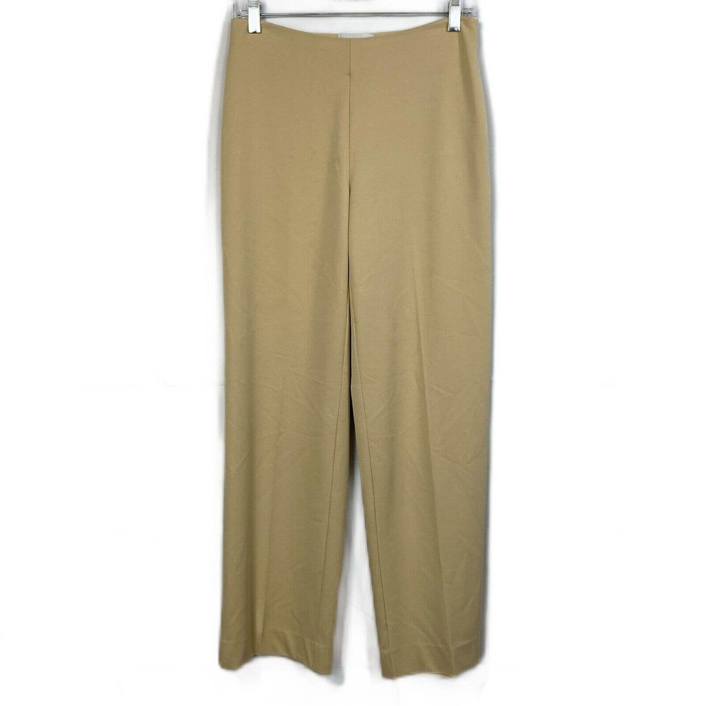 David Brooks Pants‎ Womens Sz 4 Straight Leg Beige Dress Stretch Lined